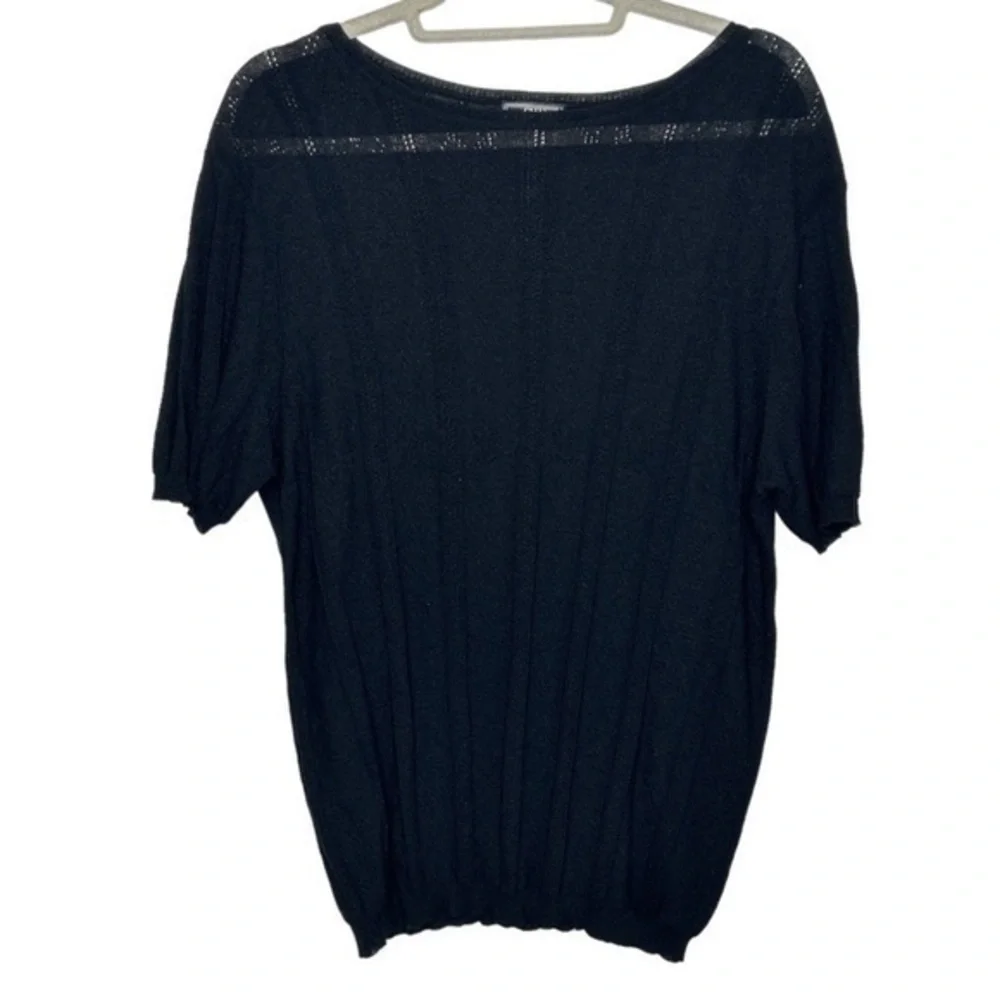 Gianni Versace Black Lace Blouse Size Large